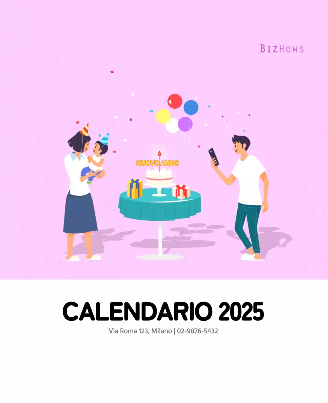 Concetto di illustrazione di famiglia multicolore