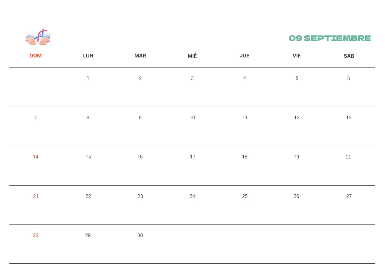 Un hospital festivo con ilustraciones de temática sanitaria y familiar y acentos de color