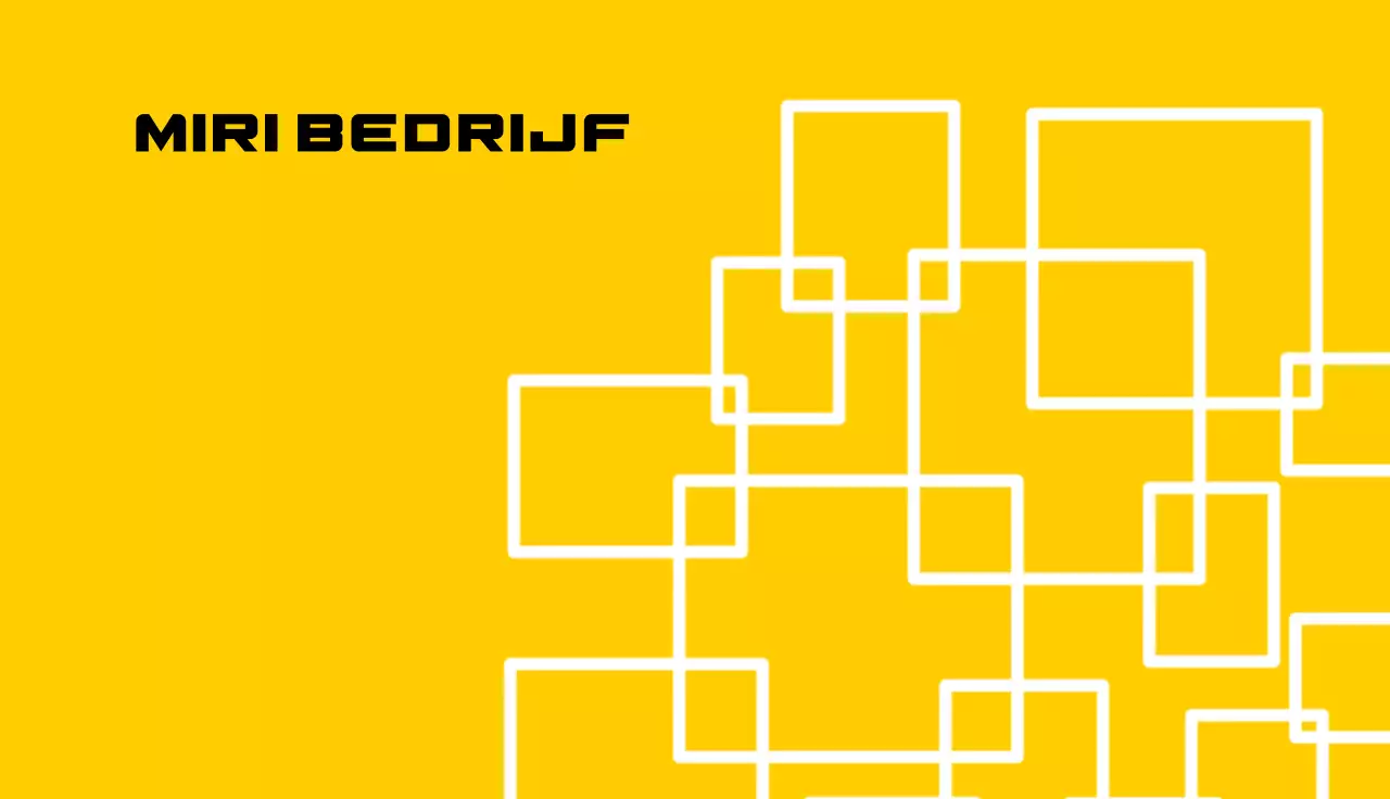 geel modern visitekaartje