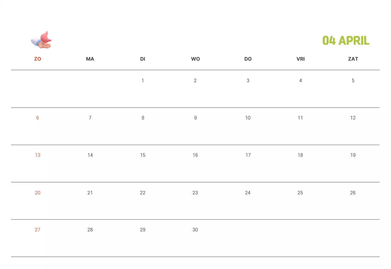 Een feestelijk ziekenhuis met illustraties met gezondheids- en gezinsthema's en kleurrijke accenten