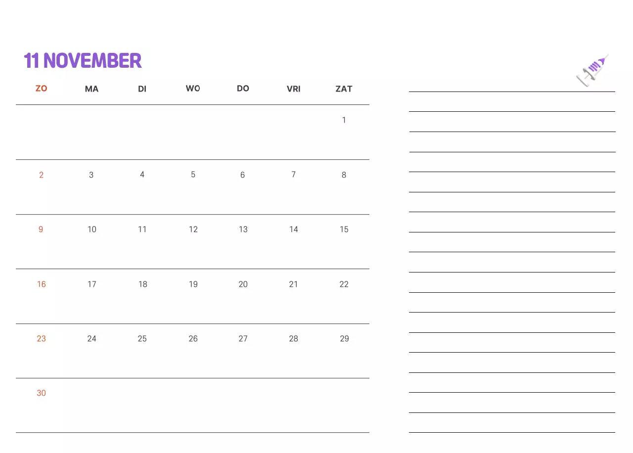 Een feestelijk ziekenhuis met illustraties met gezondheids- en gezinsthema's en kleurrijke accenten