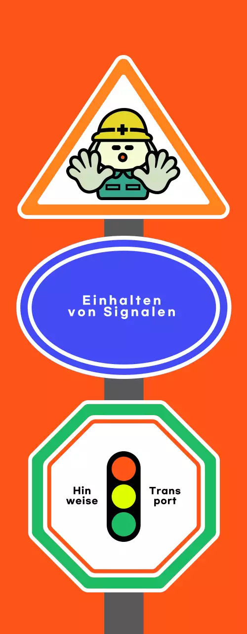 Orange Grundlegende Informationen zur Verkehrssicherheit