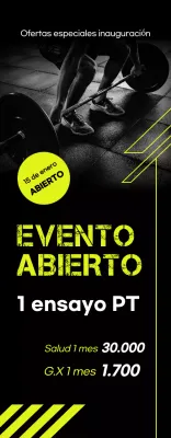 Eventos Black Modern Fitness