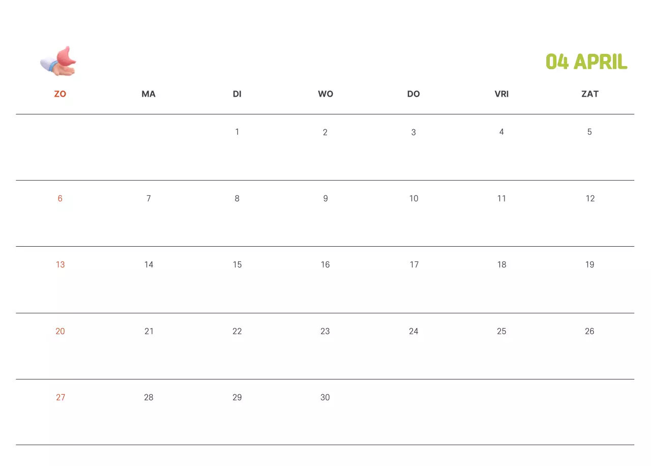 Een feestelijk ziekenhuis met illustraties met gezondheids- en gezinsthema's en kleurrijke accenten