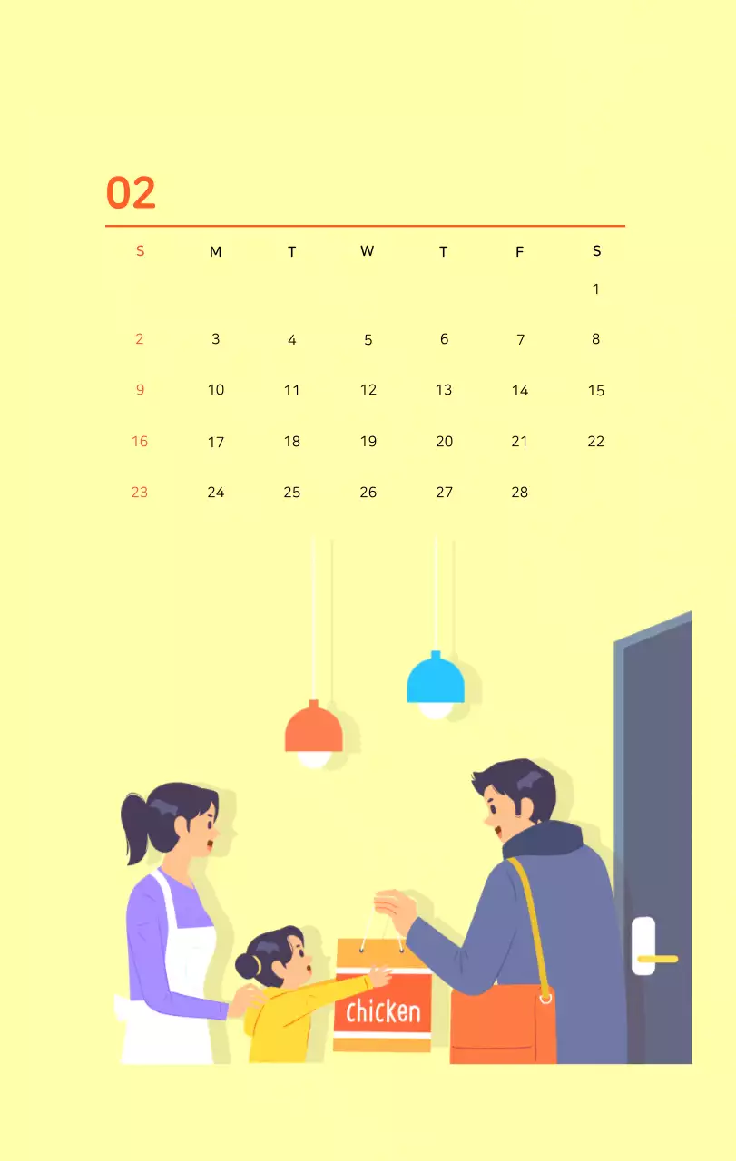 Veelkleurig familie-illustratieconcept