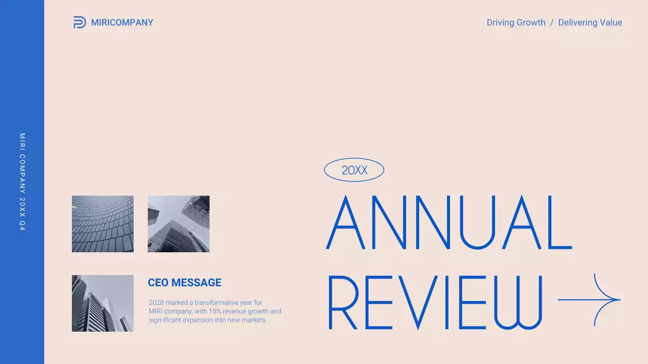 Beige Modern Business Report Presentation