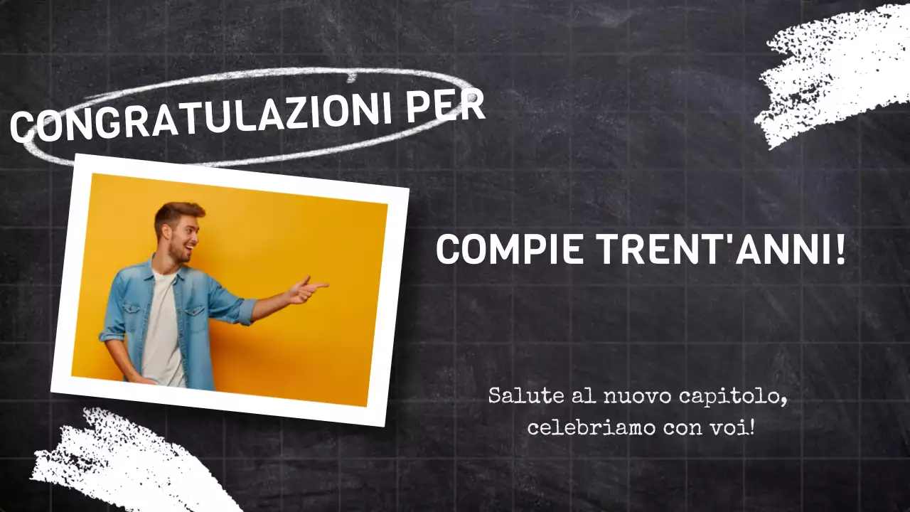 nero Presentazione compleanno di tendenza