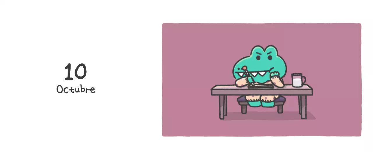 Un calendario con un bonito concepto de ilustración de Ago