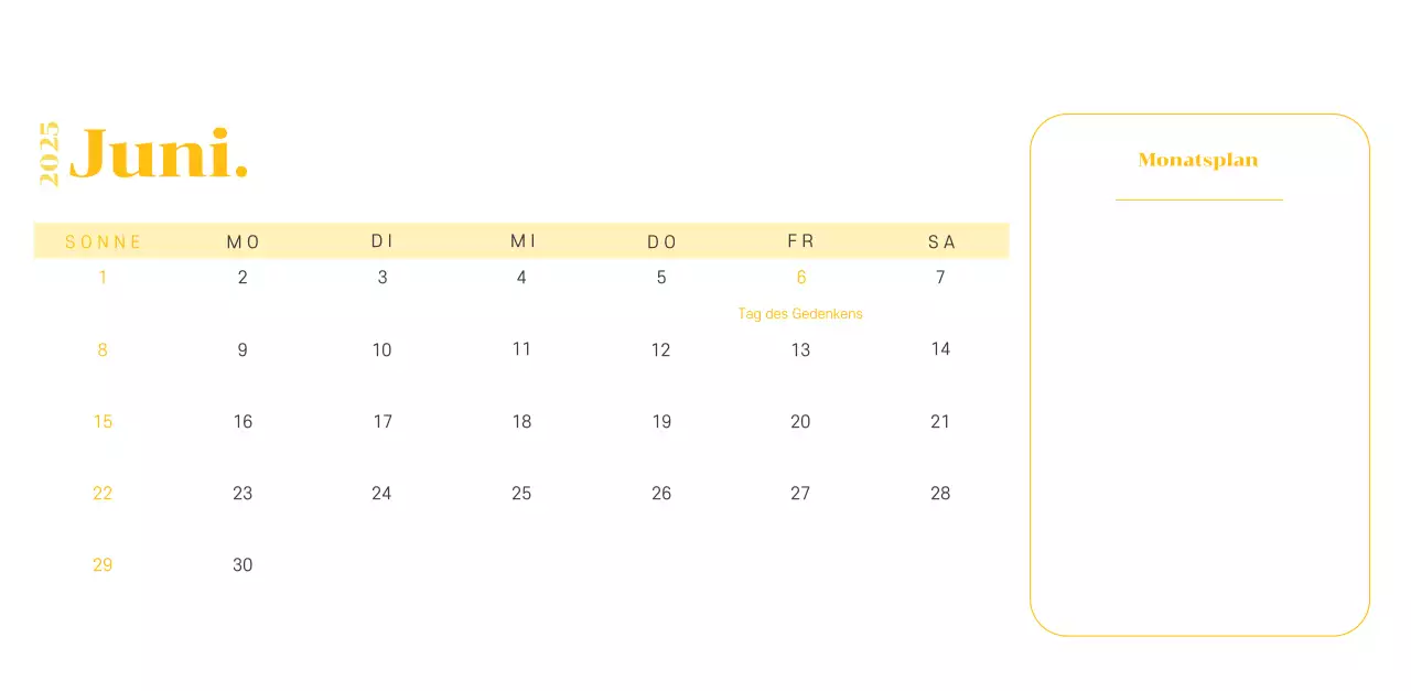 Kalender mit Jugendillustrationen auf gelb-grünem Hintergrund