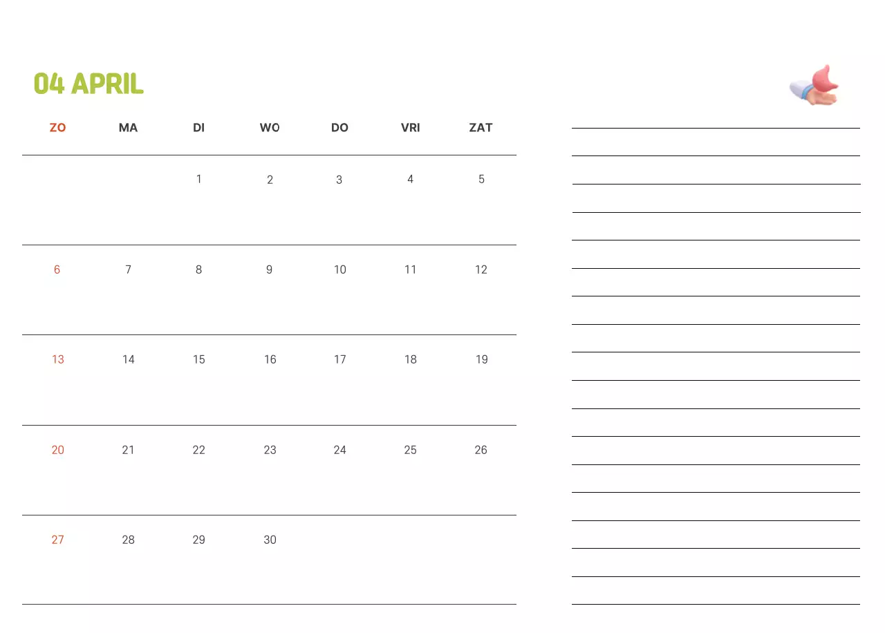 Een feestelijk ziekenhuis met illustraties met gezondheids- en gezinsthema's en kleurrijke accenten