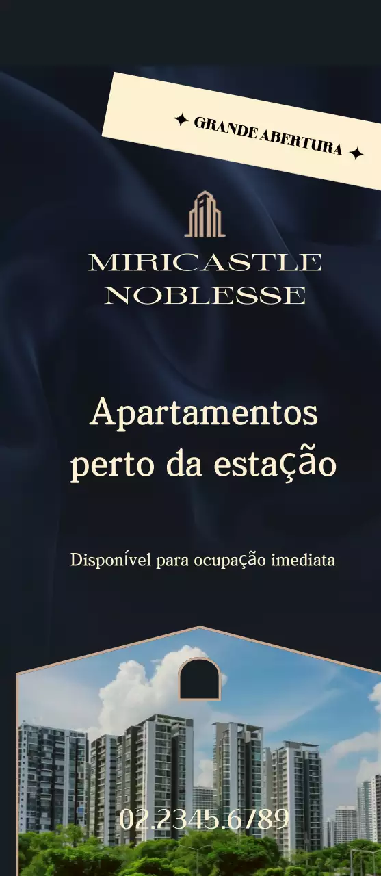 Anúncios de imóveis de luxo em preto