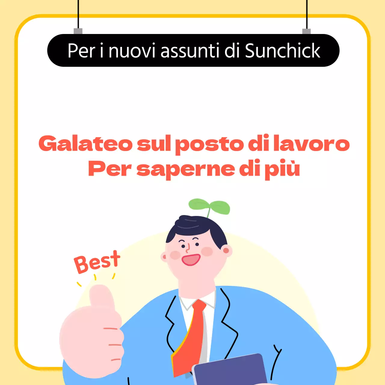 Risorse gialle per la formazione sul posto di lavoro