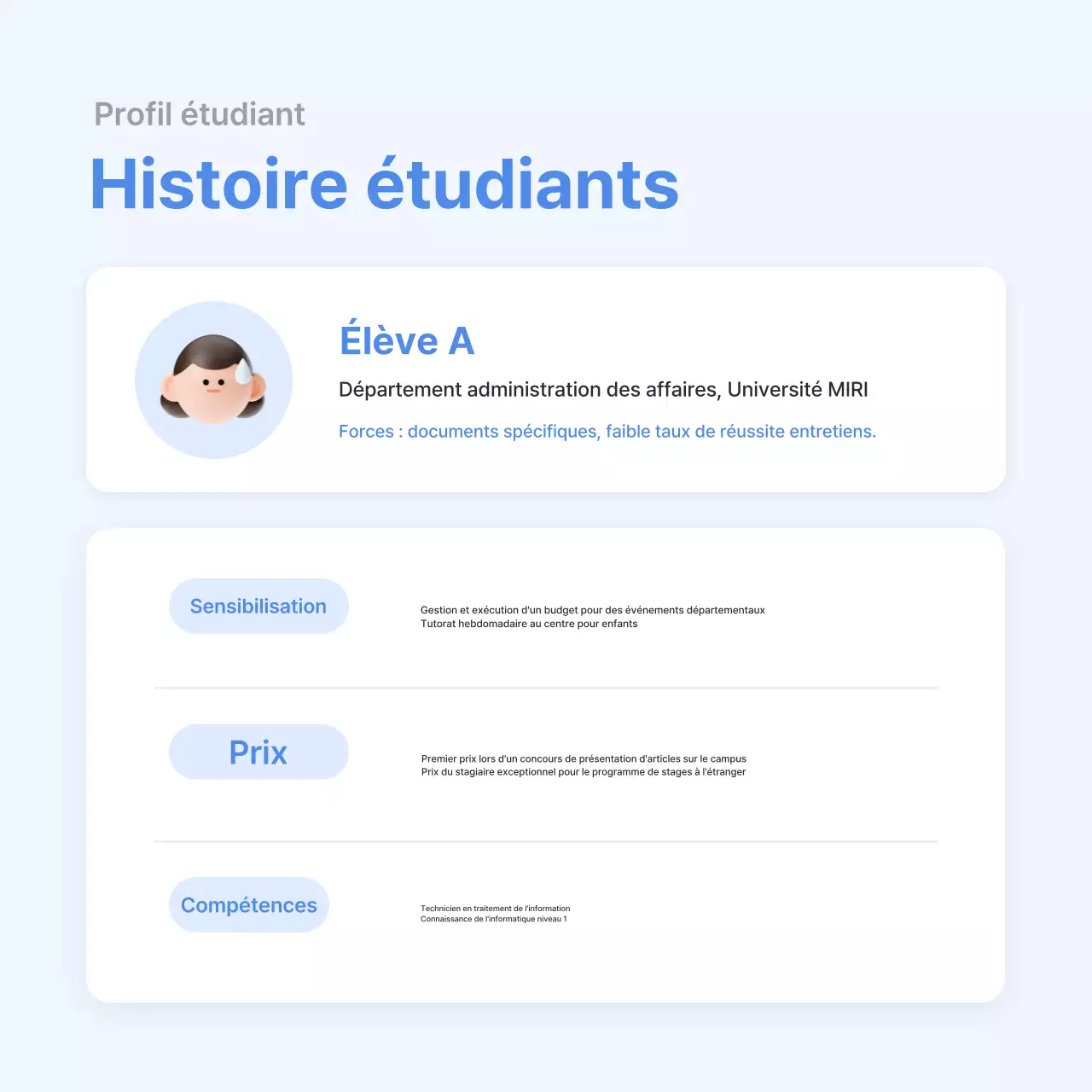 Guide de préparation à l'entretien simple bleu clair