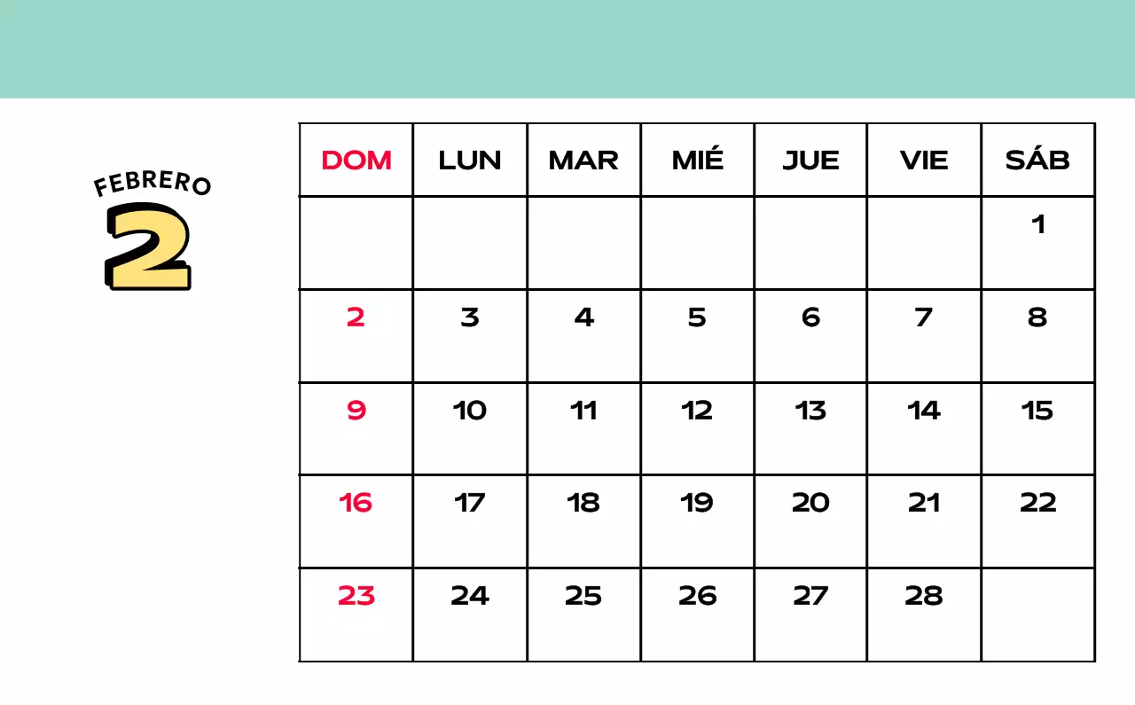 Coloridos calendarios con diversas ilustraciones retro