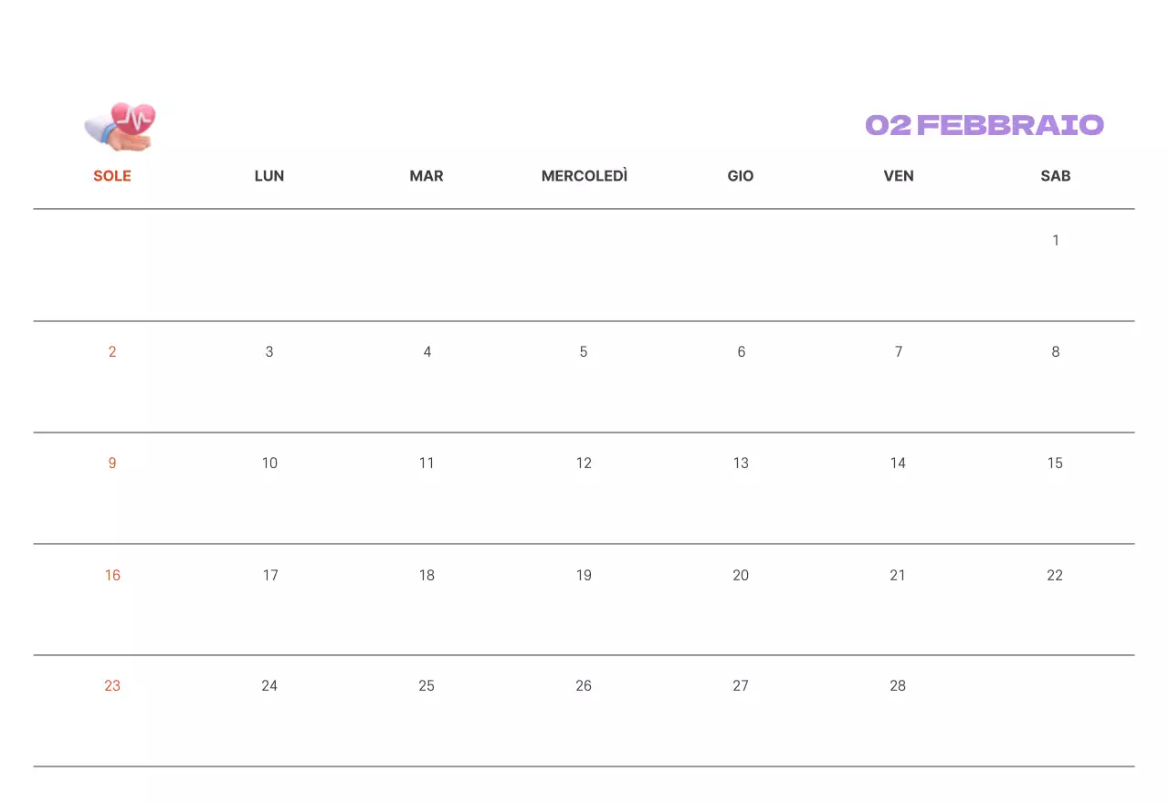 Un ospedale festivo con illustrazioni a tema salute e famiglia e accenti colorati