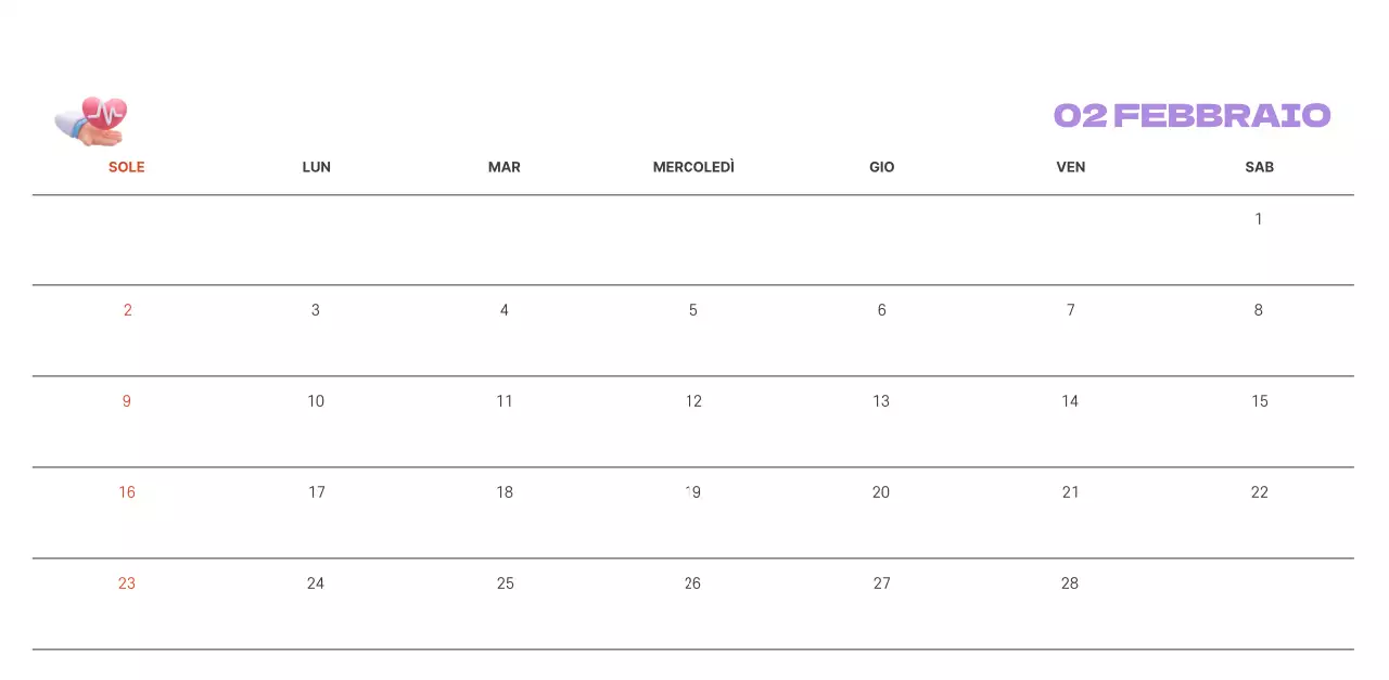Un ospedale festivo con illustrazioni a tema salute e famiglia e accenti colorati