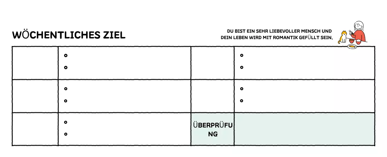 Illustrierter Kalender mit schönem Linienstil
