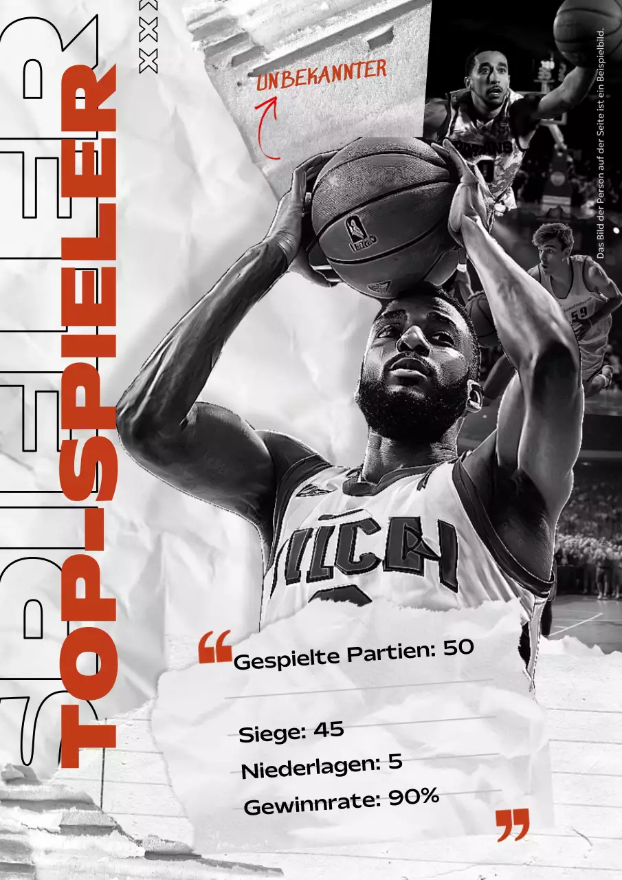 orange bold basketball ankündigung