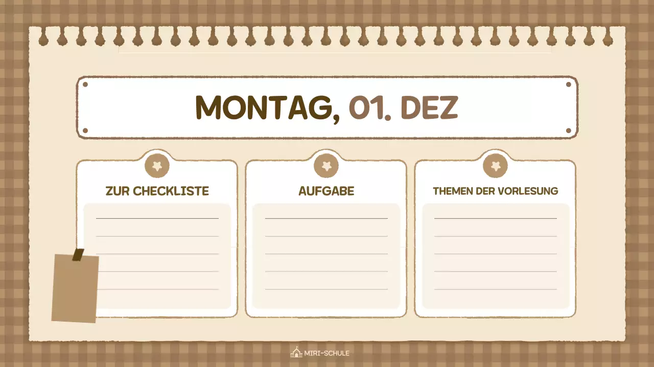 beige vintage class agenda