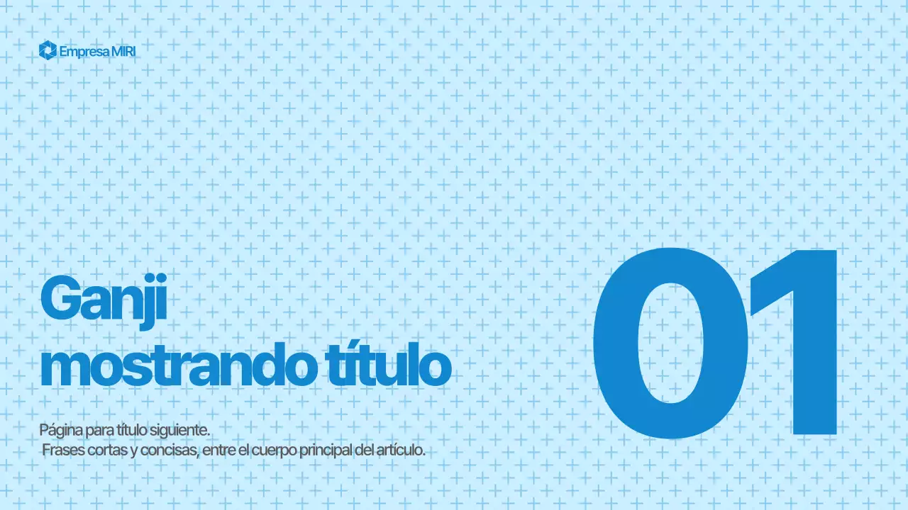 Anuncios de presentación modernos en azul