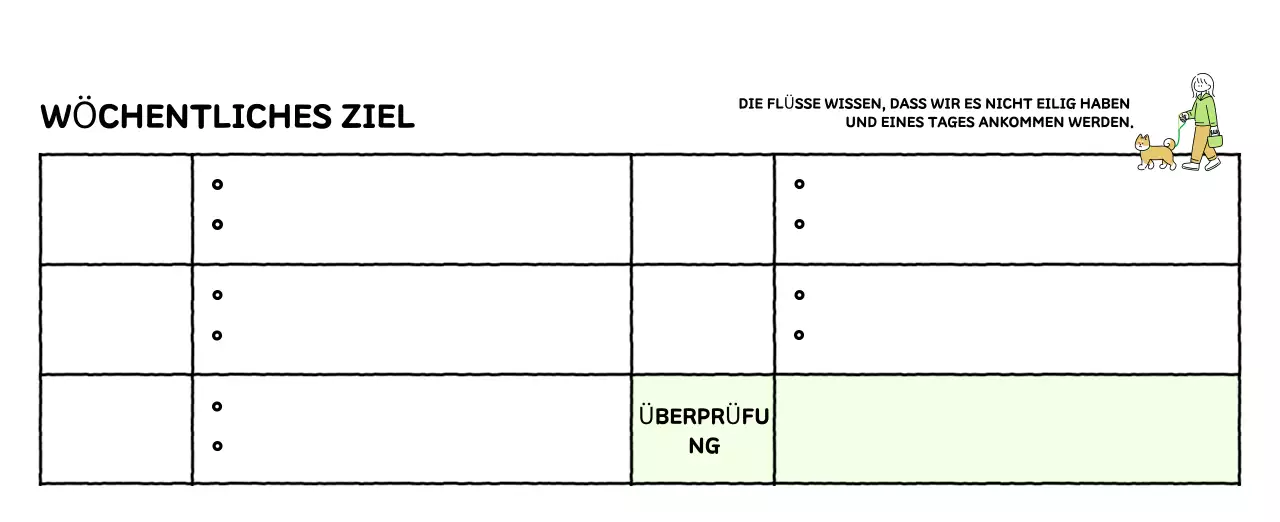 Illustrierter Kalender mit schönem Linienstil