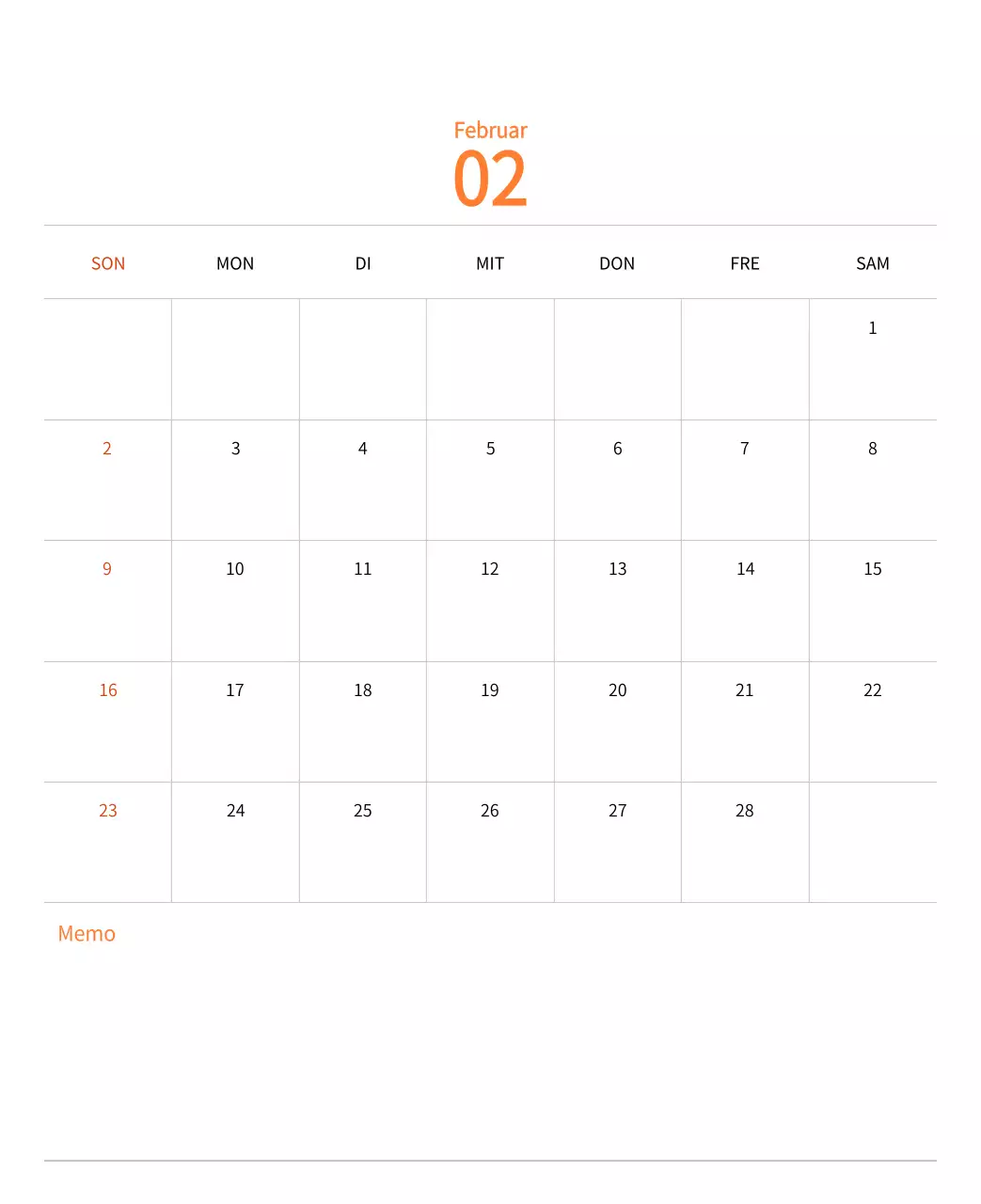 Stempelillustrationen mit einem warmen Konzept