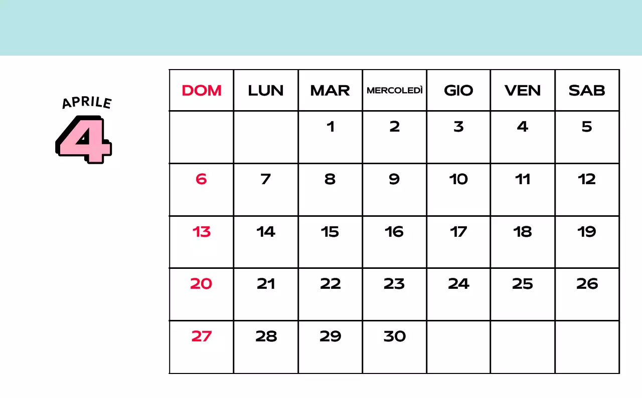 Calendari colorati con una varietà di illustrazioni retrò
