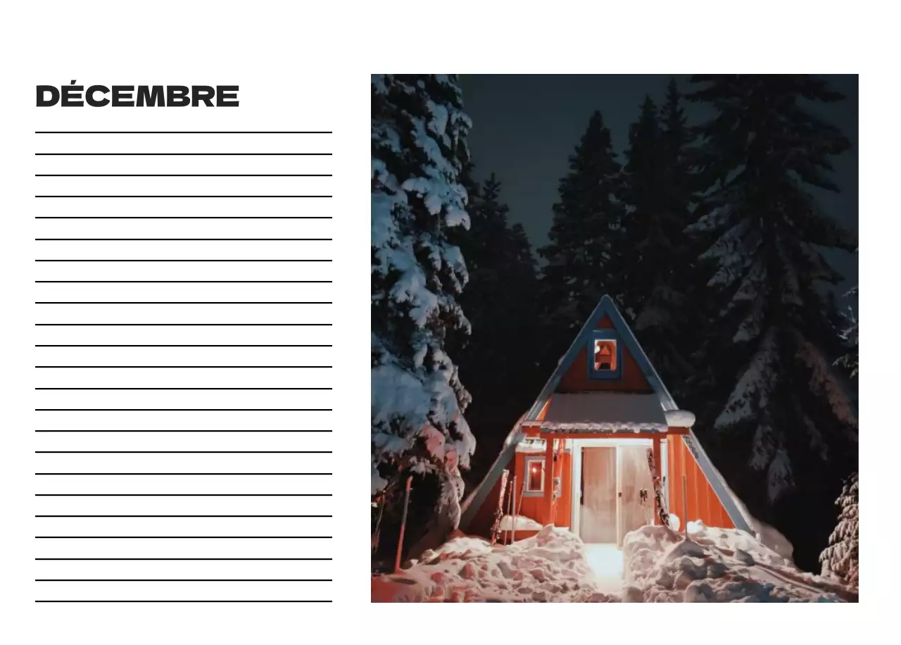 Calendrier de nettoyage des photos du ciel