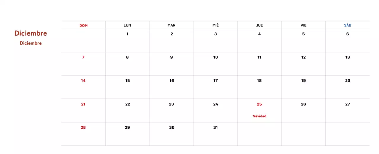 Calendario de Año Nuevo con cálidas ilustraciones