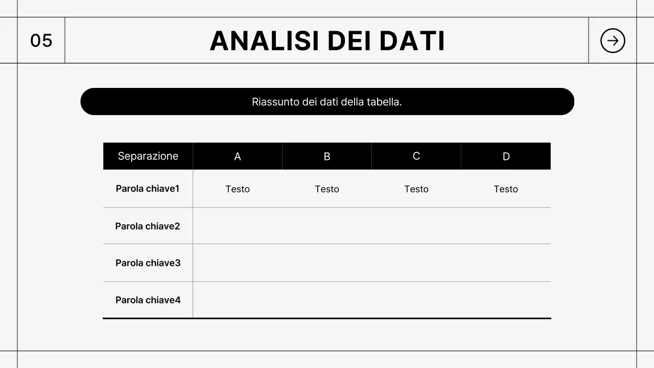 Rapporto nero semplice Descrizione