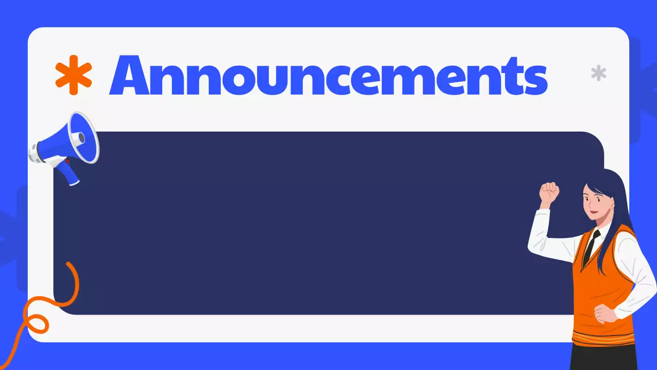 Blue Simple Class Agenda Planner Presentation