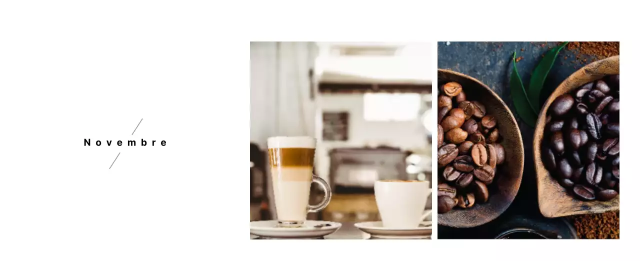 Un café sentimental blanc et brun