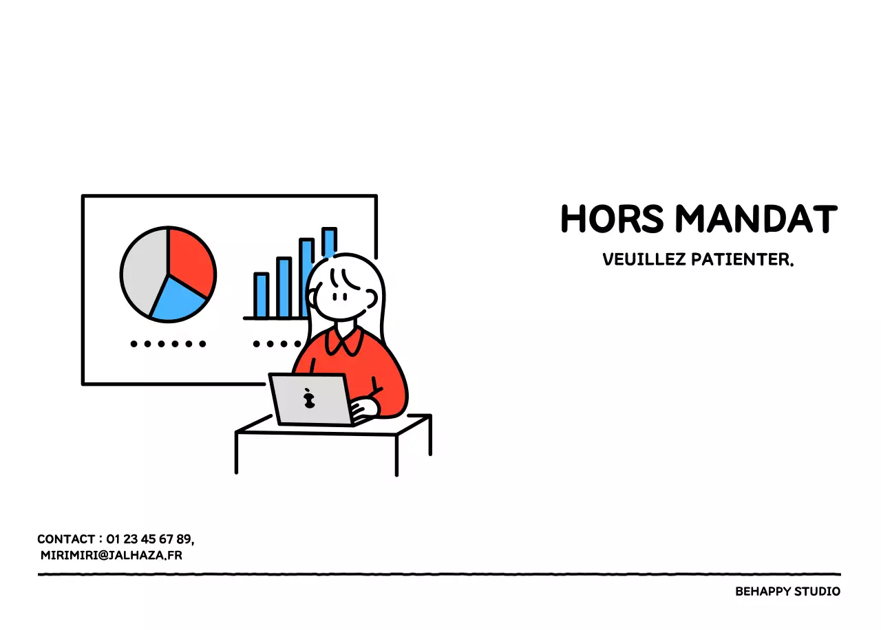 Calendrier illustré avec un joli style de lignes