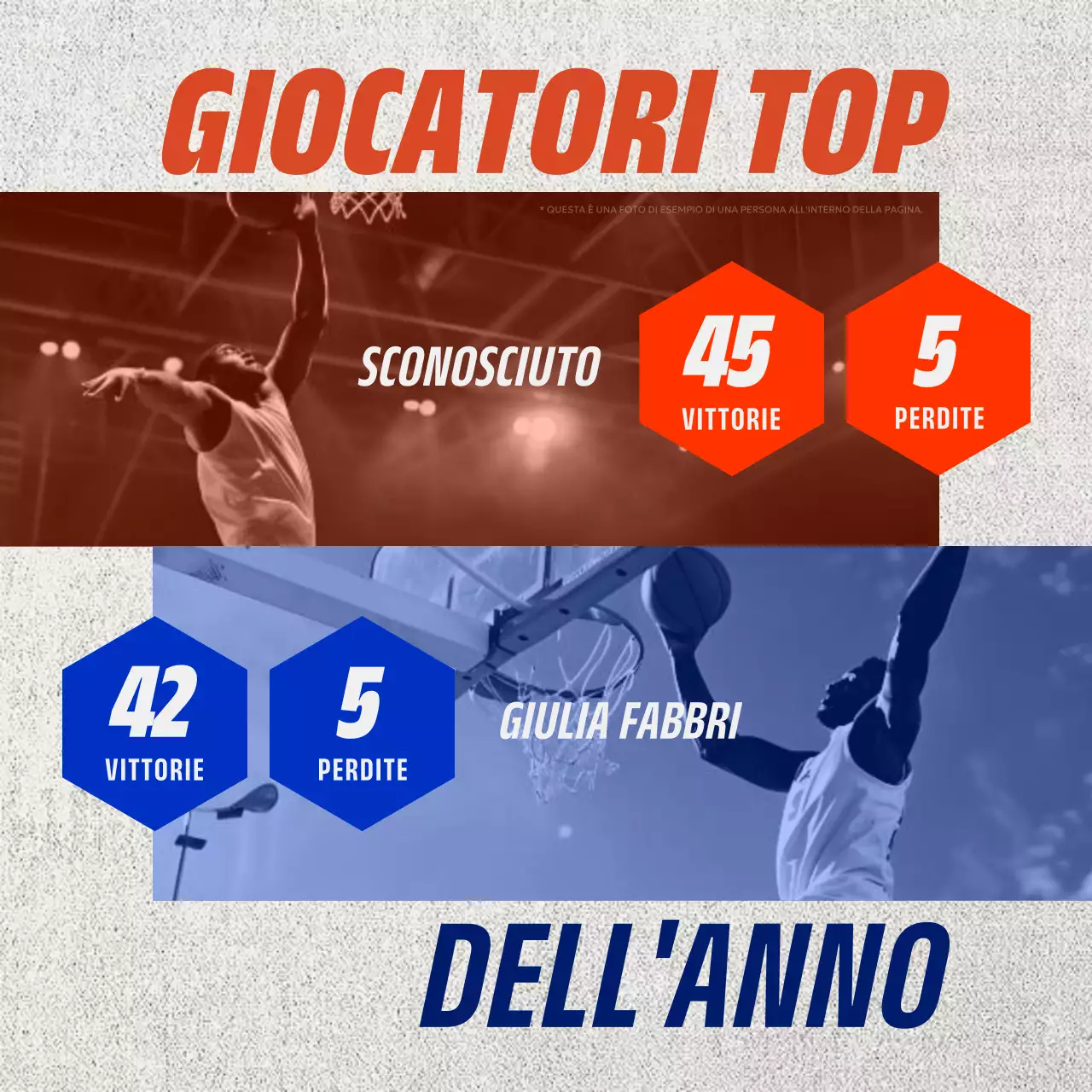 notizie sportive rosso blu in grassetto