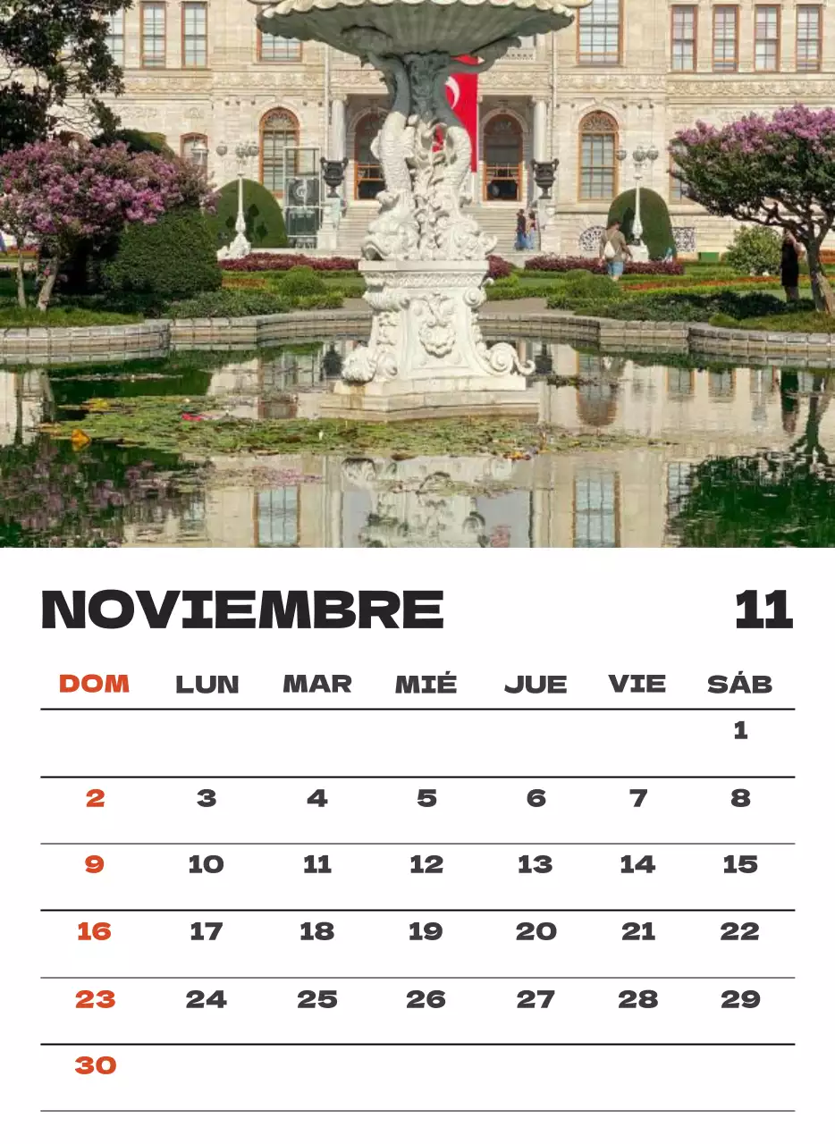 Cielo foto calendario limpio