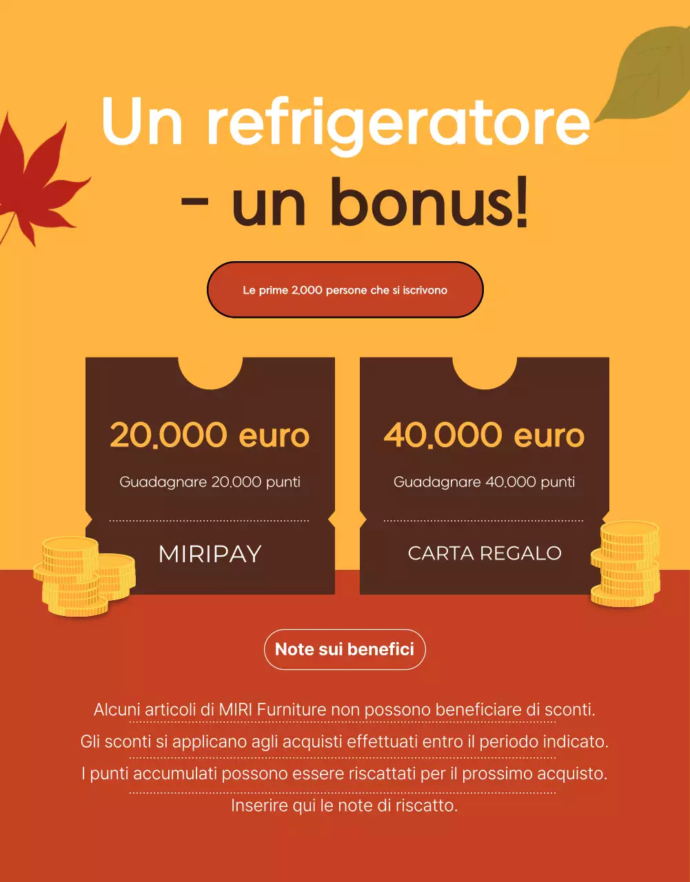 Promuovere un'offerta di sconto Orange Modern