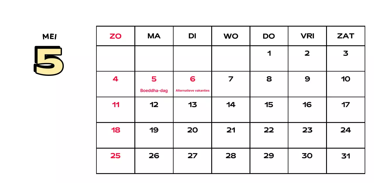 Kleurrijke kalenders met verschillende retro-illustraties