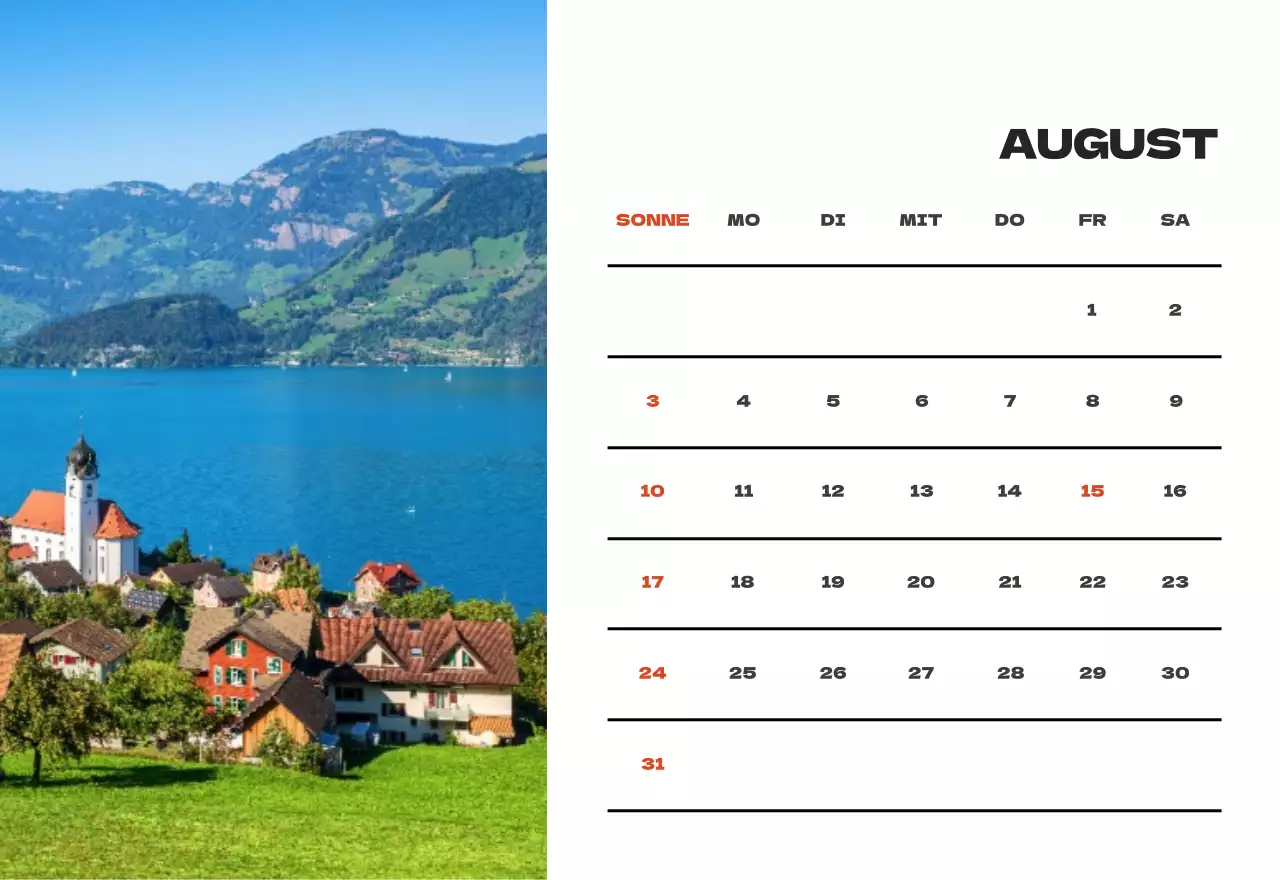 Himmel Foto sauber Kalender