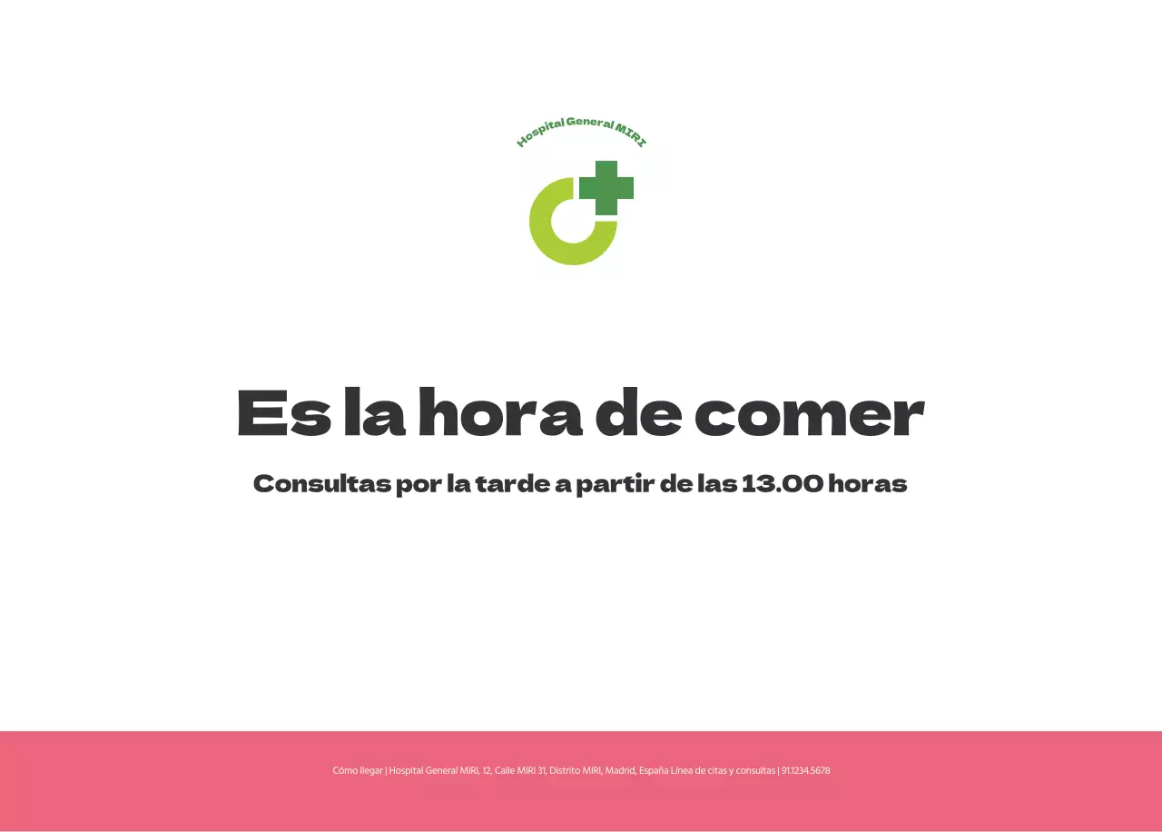 Un hospital festivo con ilustraciones de temática sanitaria y familiar y acentos de color