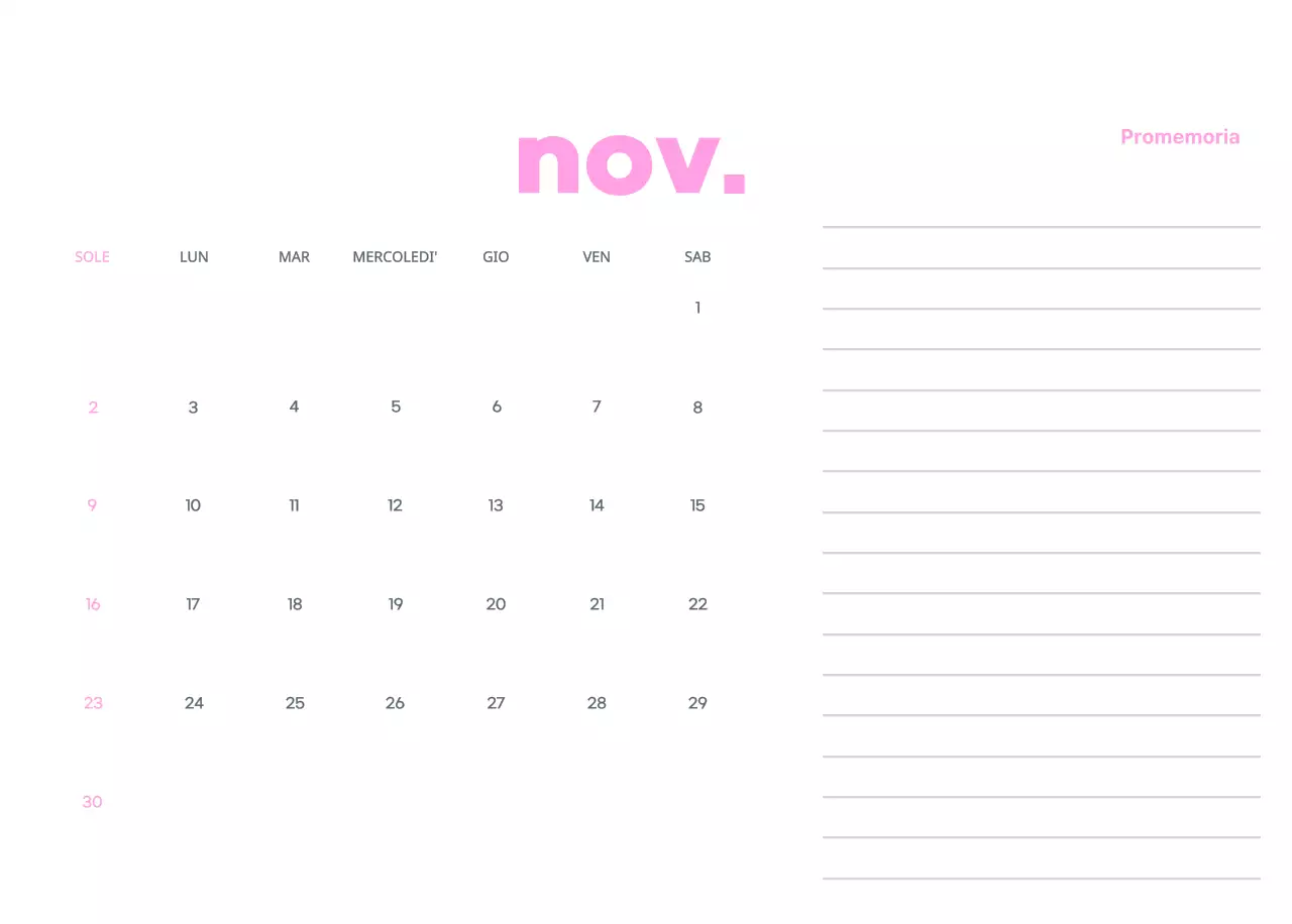 Calendario aziendale con simpatiche illustrazioni