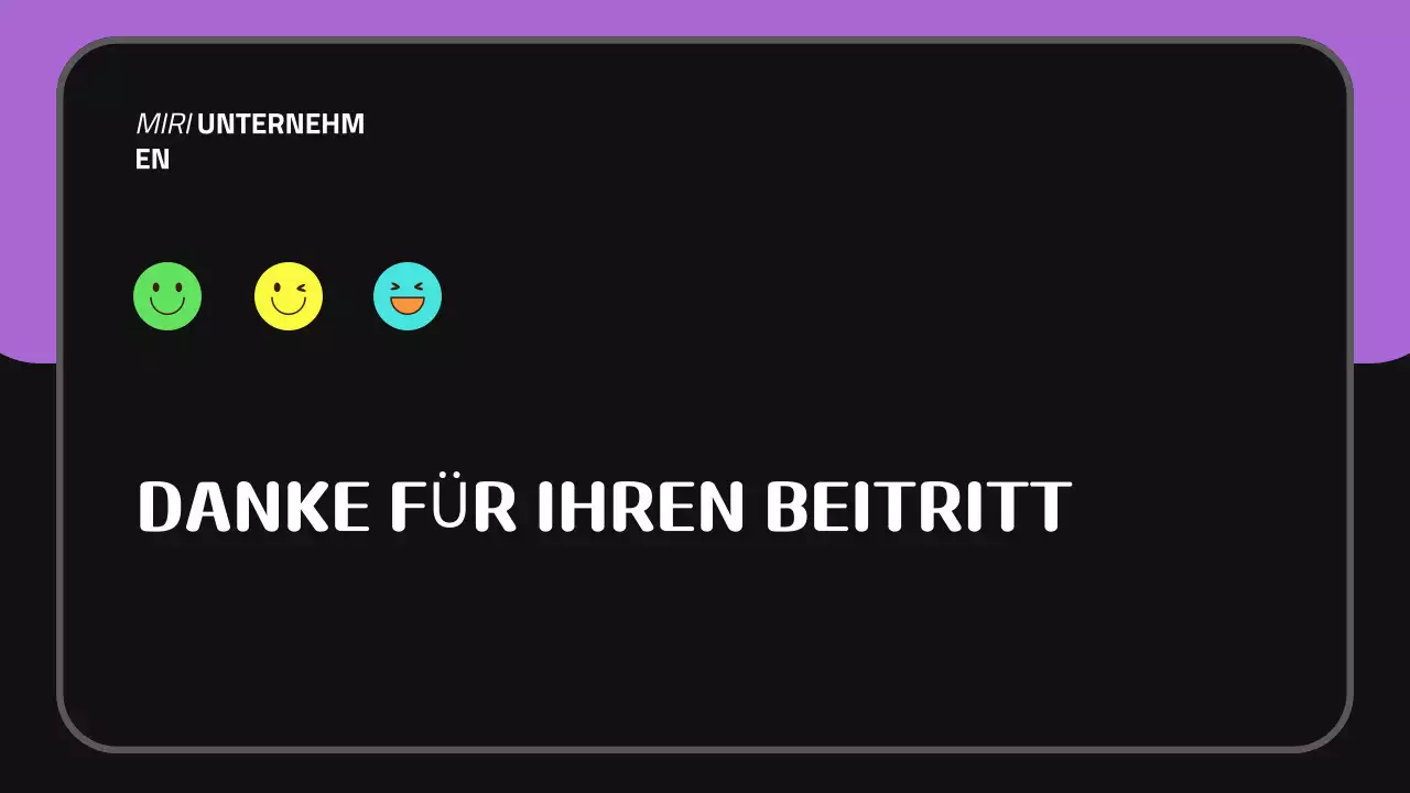Schwarz Lila Niedlich Neue Mitarbeiter Onboarding Präsentation