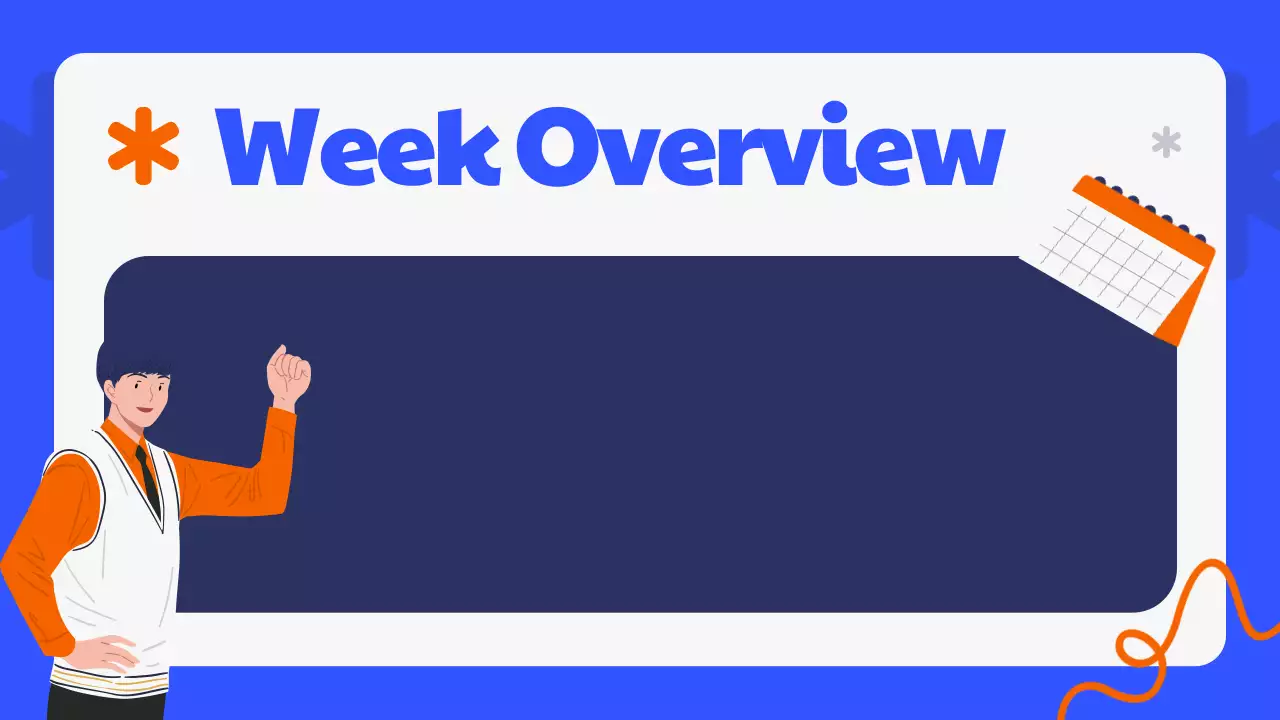 Blue Simple Class Agenda Planner Presentation