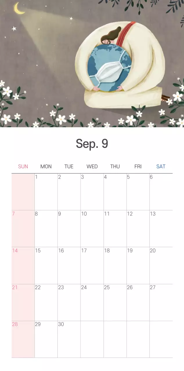 파스텔 깔끔한 일러스트 교회