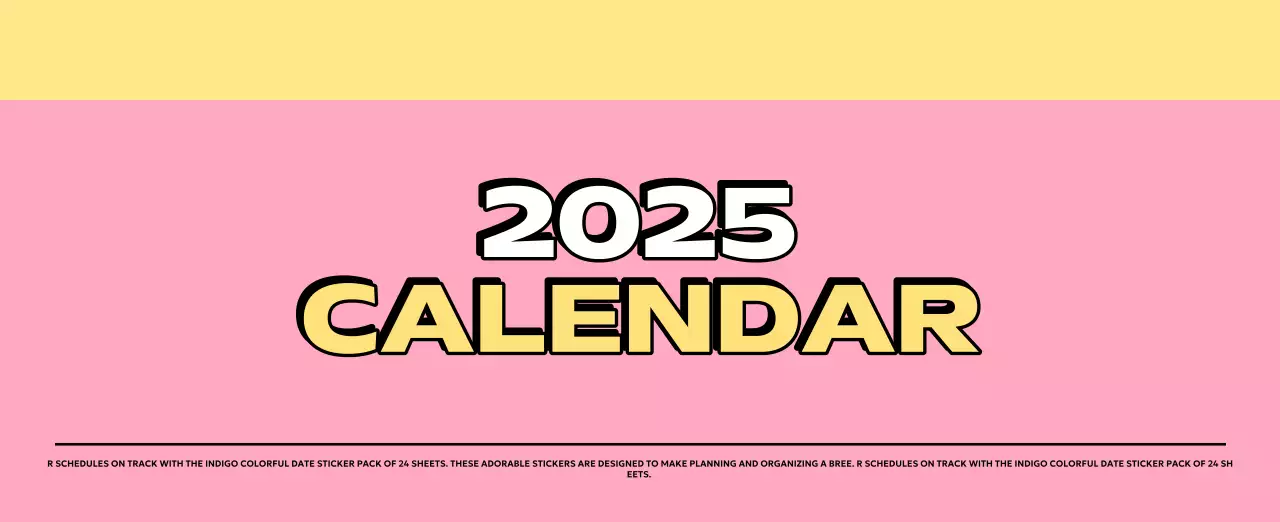 Colorful calendars with a variety of retro illustrations