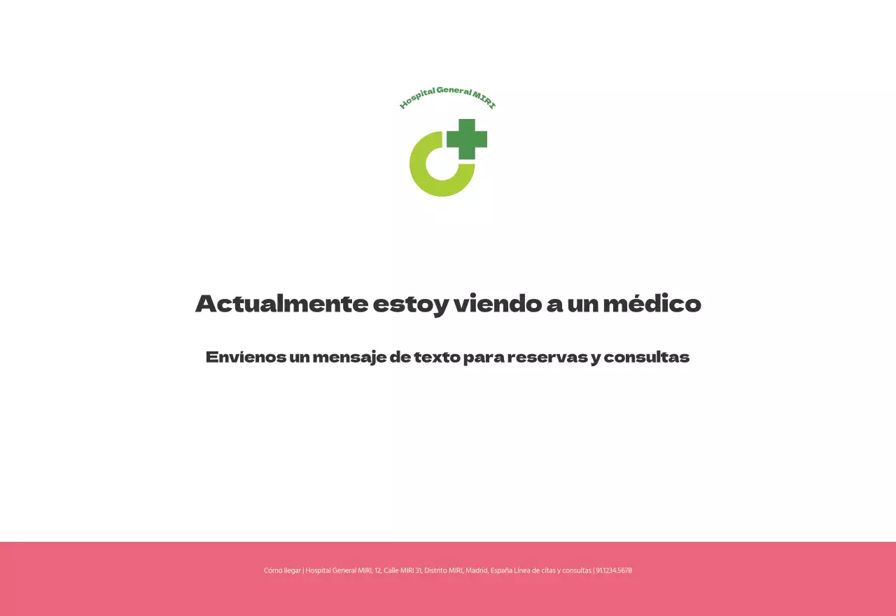 Un hospital festivo con ilustraciones de temática sanitaria y familiar y acentos de color