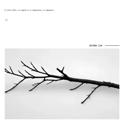 Póster negro de inspiración minimalista