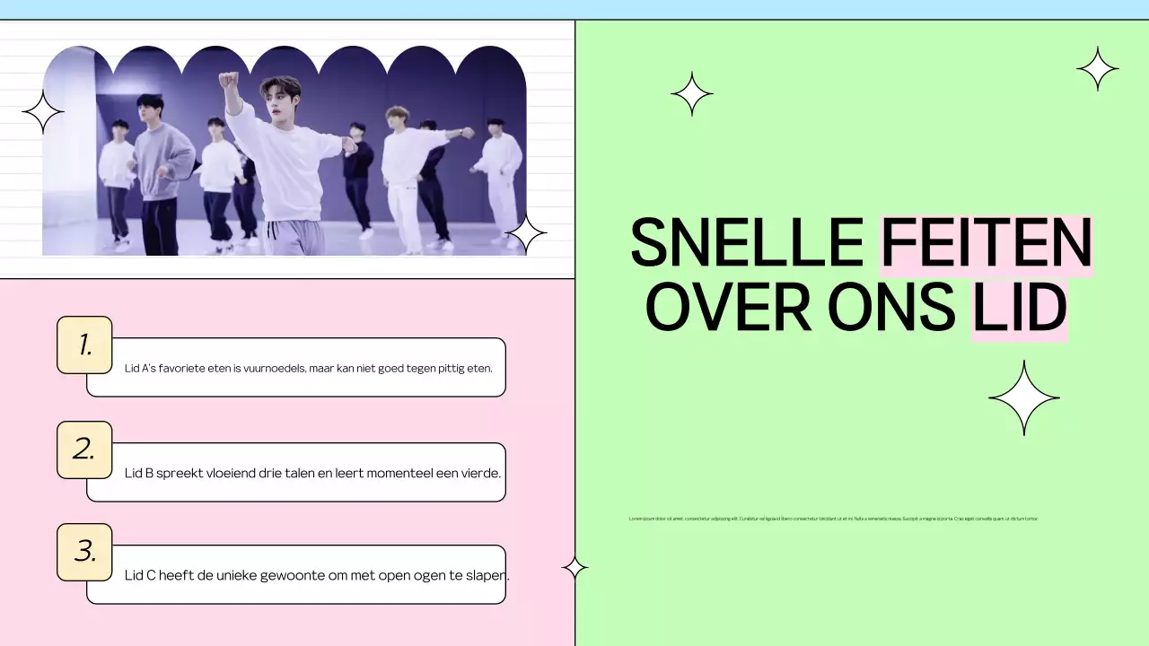 Kleurrijke trendy leden promotie