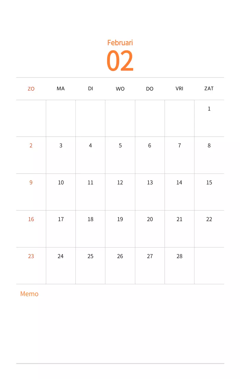 Nieuwjaarskalender met een warme geïllustreerde uitstraling