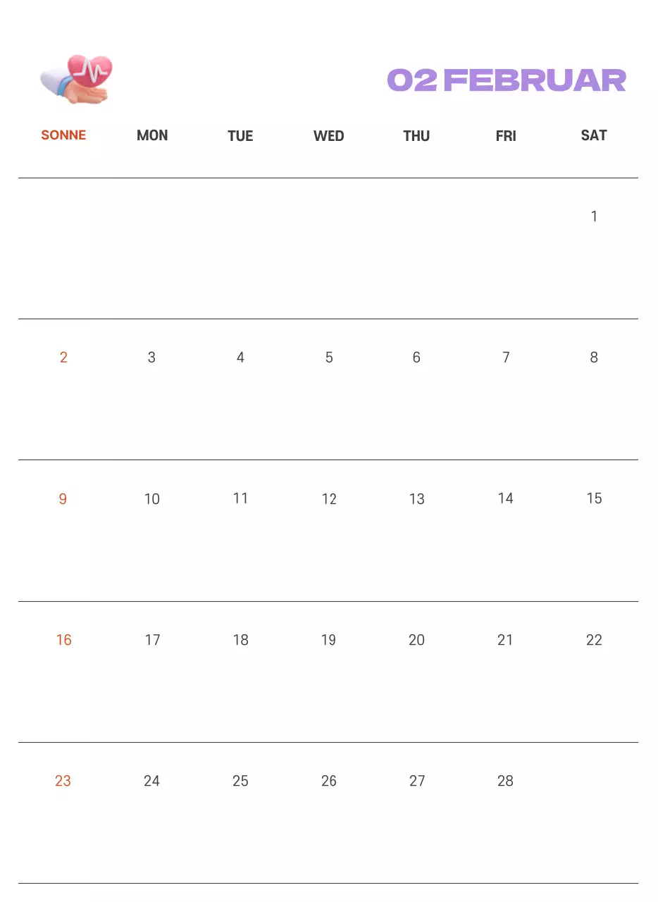 Ein festliches Krankenhaus mit Illustrationen zum Thema Gesundheit und Familie und farbenfrohen Akzenten