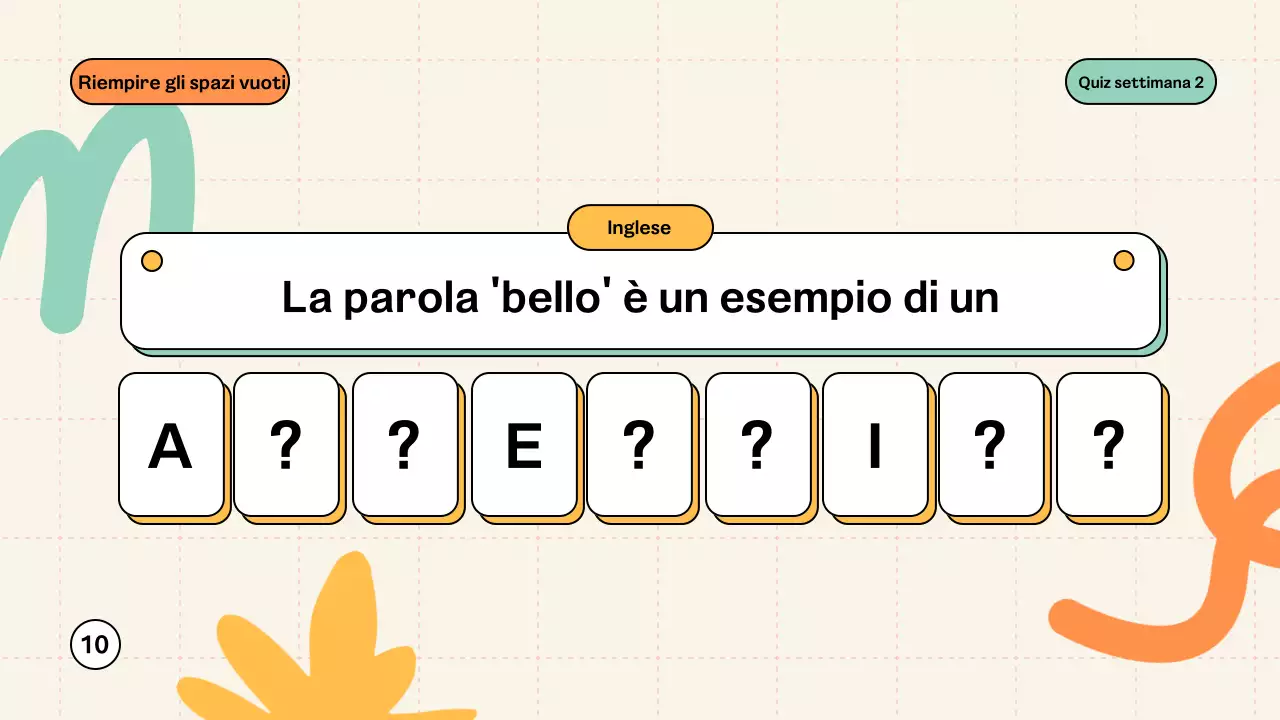 Materiale di classe Quiz moderno alla menta